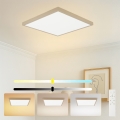 Brilagi - LED zatemnjevalna kopalniška stropna svetilka FRAME SMART LED/50W/230V 60x60 cm 3000-6000K IP44 bež + daljinski upravljalnik