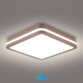 Brilagi - LED zunanja stropna svetilka s senzorjem BENE LED/24W/230V 26x26 cm rjava IP54
