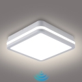 Brilagi - LED zunanja svetilka s senzorjem BENE LED/24W/230V 26x26 cm bela IP54
