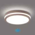 Brilagi - LED zunanja svetilka s senzorjem BENE LED/24W/230V, premer 26 cm, rjava, IP54