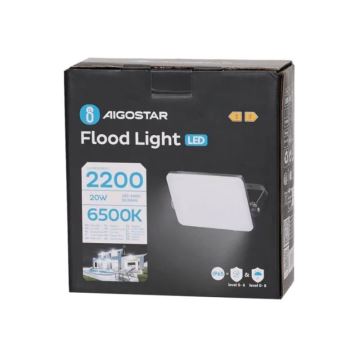 Aigostar - LED Reflektor LED/20W/230V 6500K IP65 črna