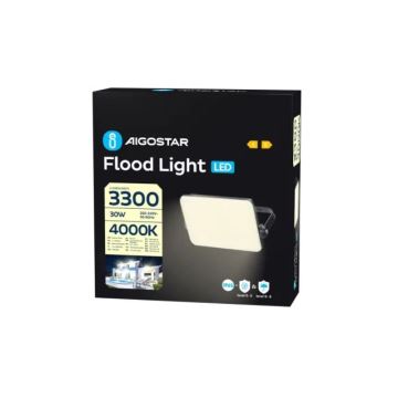 Aigostar - LED Reflektor LED/30W/230V 4000K IP65 črna