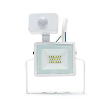 Aigostar - LED Reflektor s senzorjem LED/10W/230V 6400K IP65 bela