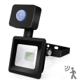 Aigostar - LED Reflektor s senzorjem LED/10W/230V 6400K IP65 črna