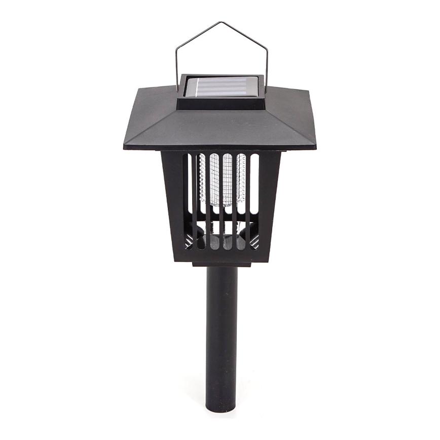 Aigostar - LED Solarna svetilka s pastjo za insekte LED/0,03W/1,2V 55,2cm črna 6500K IP44