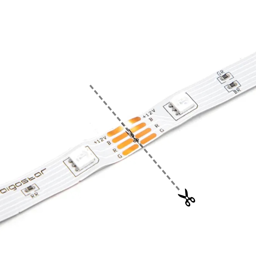 Aigostar - LED Trak 2m LED/4,9W/5V 2700K IP65 črna