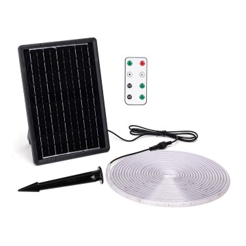 Aigostar - LED Zatemnitven solarni trak LED/10W/3,2V 10 m 6500K IP65 + Daljinski upravljalnik