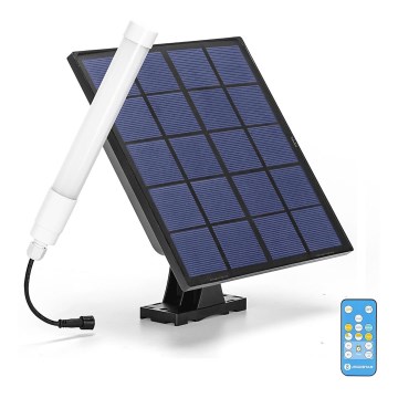 Aigostar - LED Zatemnitvena cev s solarnim panelom LED/3,2V 3000K/4000K/6500K IP65 + Daljinski upravljalnik