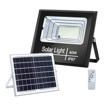 Aigostar - LED Zatemnitveni solarni reflektor LED/40W/3,2V IP67 + Daljinski upravljalnik