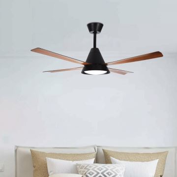 Aigostar - LED Zatemnitveni stropni ventilator LED/24W/230V 2700-6500K 132cm + Daljinski upravljalnik