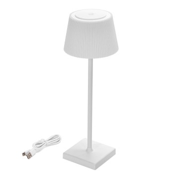 Aigostar - LED Zunanja zatemnitvena polnilna namizna svetilka LED/4W/5V 3600mAh bela IP54