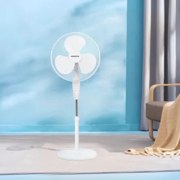 Aigostar - Stoječi ventilator 40W/230V bela