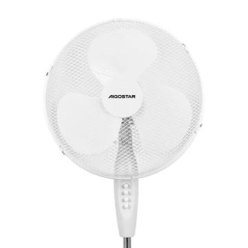 Aigostar - Stoječi ventilator 40W/230V bela