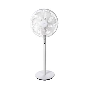 Aigostar - Stoječi ventilator 45W/230V bela + Daljinski upravljalnik