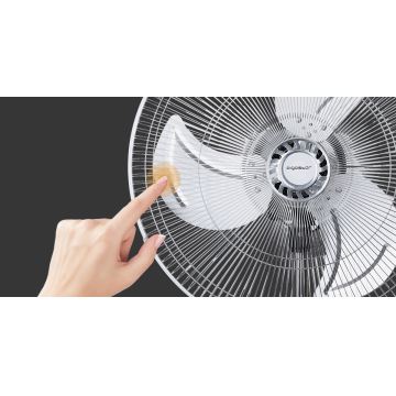 Aigostar - Stoječi ventilator 55W/230V krom/črna