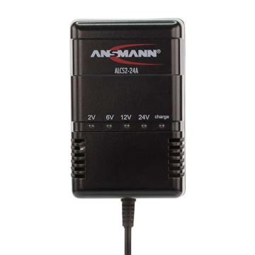 Ansmann 03723 ALCS 2-24A - Polnilnik svinčenih baterij 2-24V/2,4-24Ah