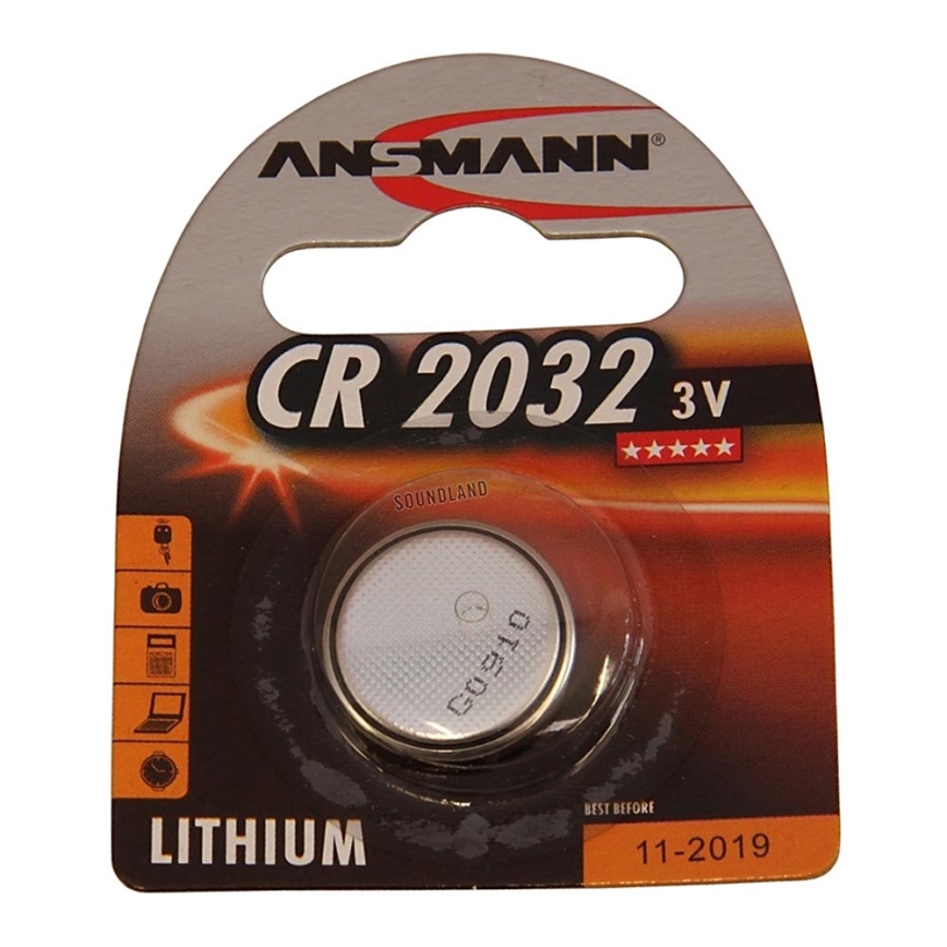 Ansmann 04674 CR 2032 - Litijeva gumbasta baterija 3V