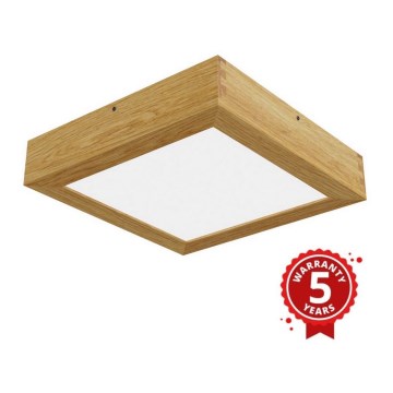 APLED - LED Stropna svetilka QUADRA LED/24W/230V hrast