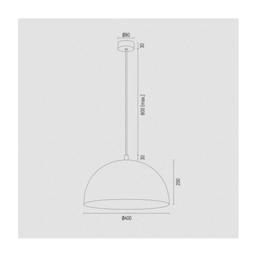 Argon 8244 - Lestenec na vrvici BONITA 1xE27/15W/230V moder