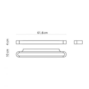 Artemide AR 1913040A - LED Stenska svetilka TALO 60 1xLED/25W/230V