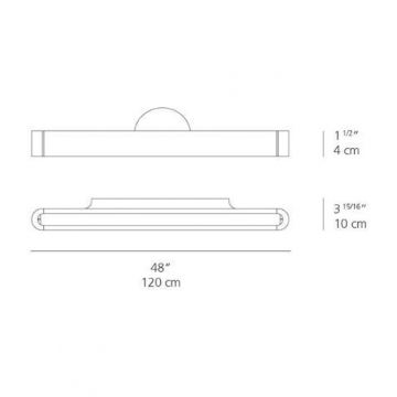 Artemide AR 1917020A - LED Stenska svetilka TALO 120 1xLED/51W/230V