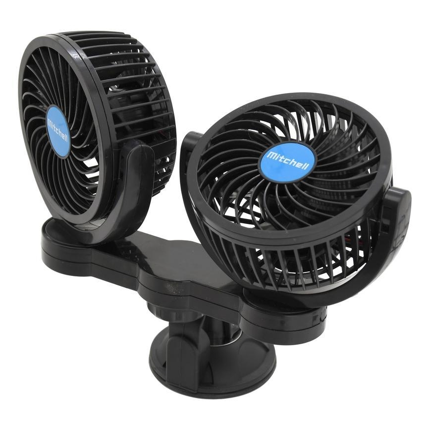 Avto ventilator s priseskom 7W/12V črna