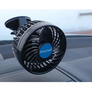 Avto ventilator s priseskom 9W/12V črna