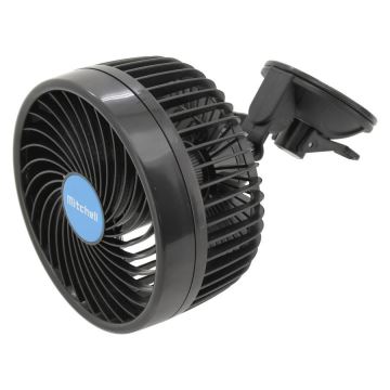 Avto ventilator s priseskom 9W/12V črna