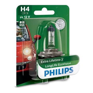 Avto žarnica Philips ECO VISION 12342LLECOB1 H4 P43t-38/55W/12V 3100K