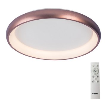 Azzardo AZ5071 - LED Zatemnitvena stropna svetilka ANTONIO LED/50W/230V rjava + Daljinski upravljalnik