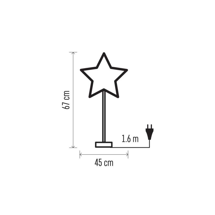 Božična dekoracija 1xE14/25W/230V pr. 45 cm bela