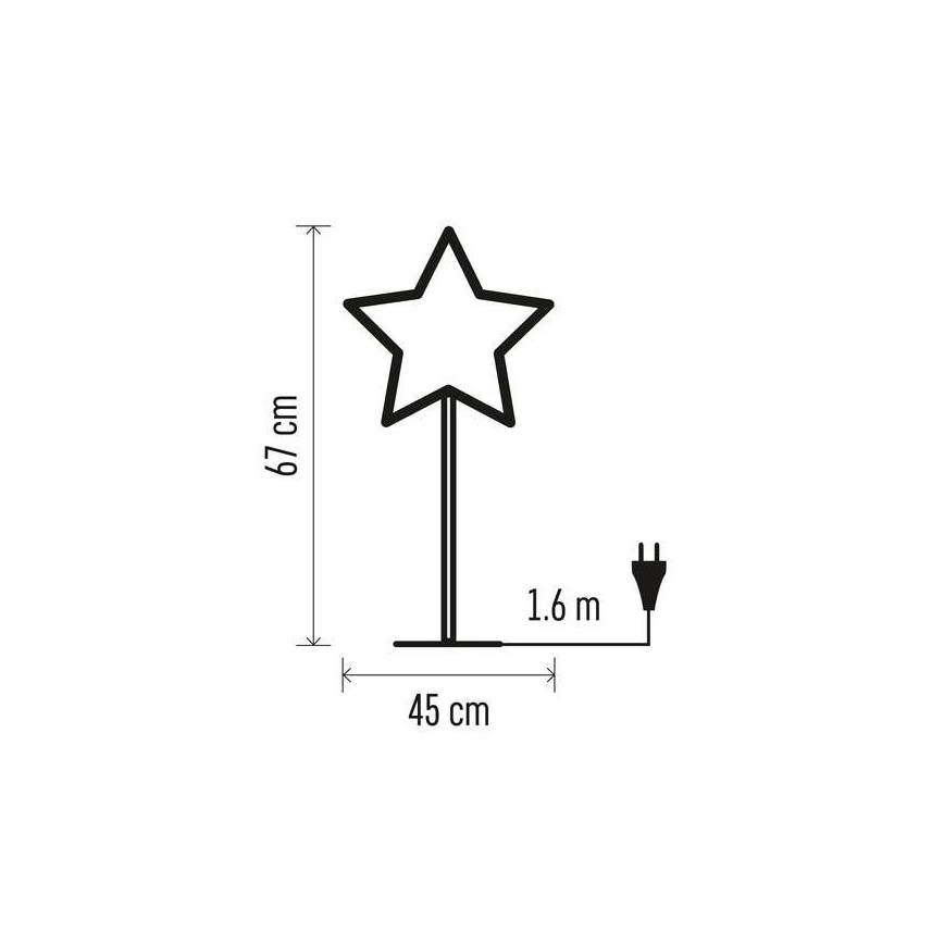 Božična dekoracija 1xE14/25W/230V pr. 45 cm zlata