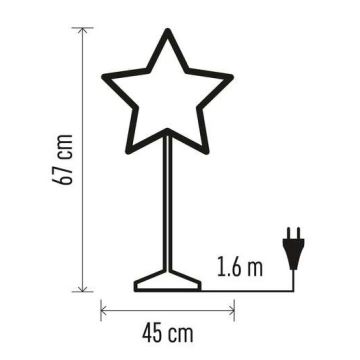 Božična dekoracija 1xE14/25W/230V pr. 45 cm zlata