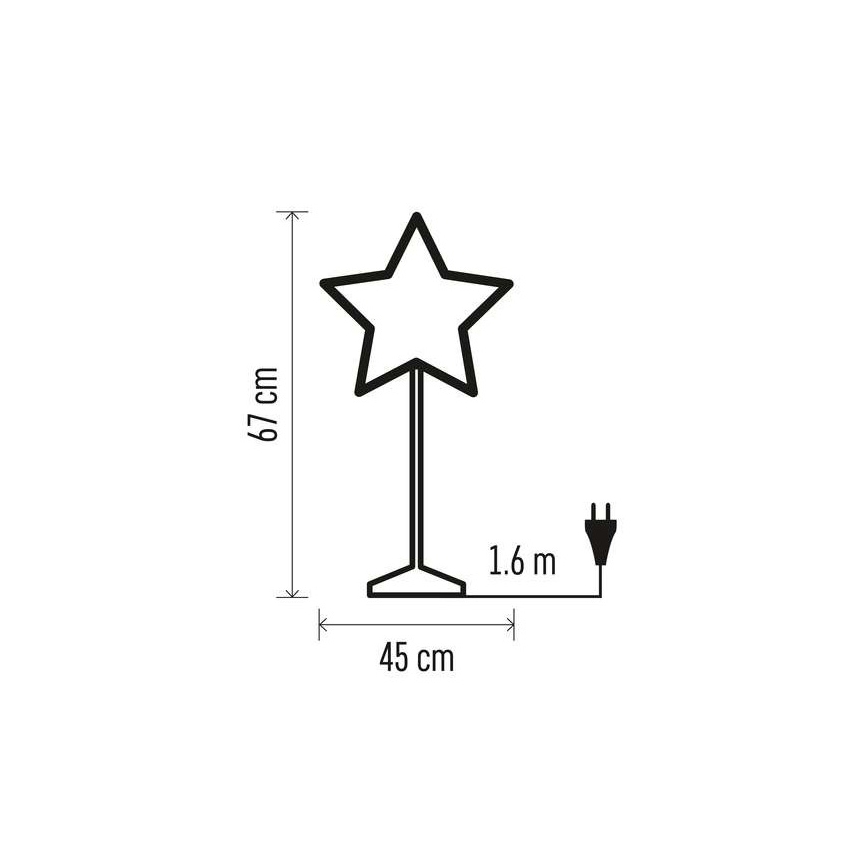 Božična dekoracija 1xE14/25W/230V pr. 45 cm zlata