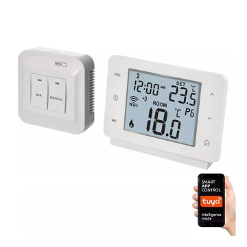 Brezžični digitalni termostat GoSmart 230V/16A Wi-FI Tuya
