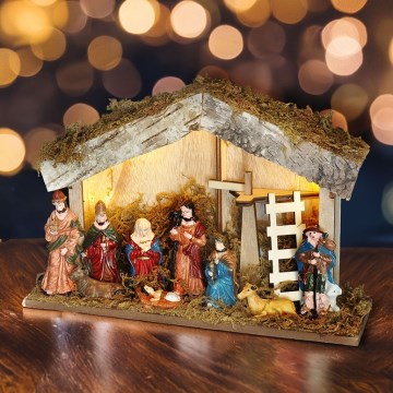 Brilagi - LED Božična dekoracija LED/2xAA nativity scene