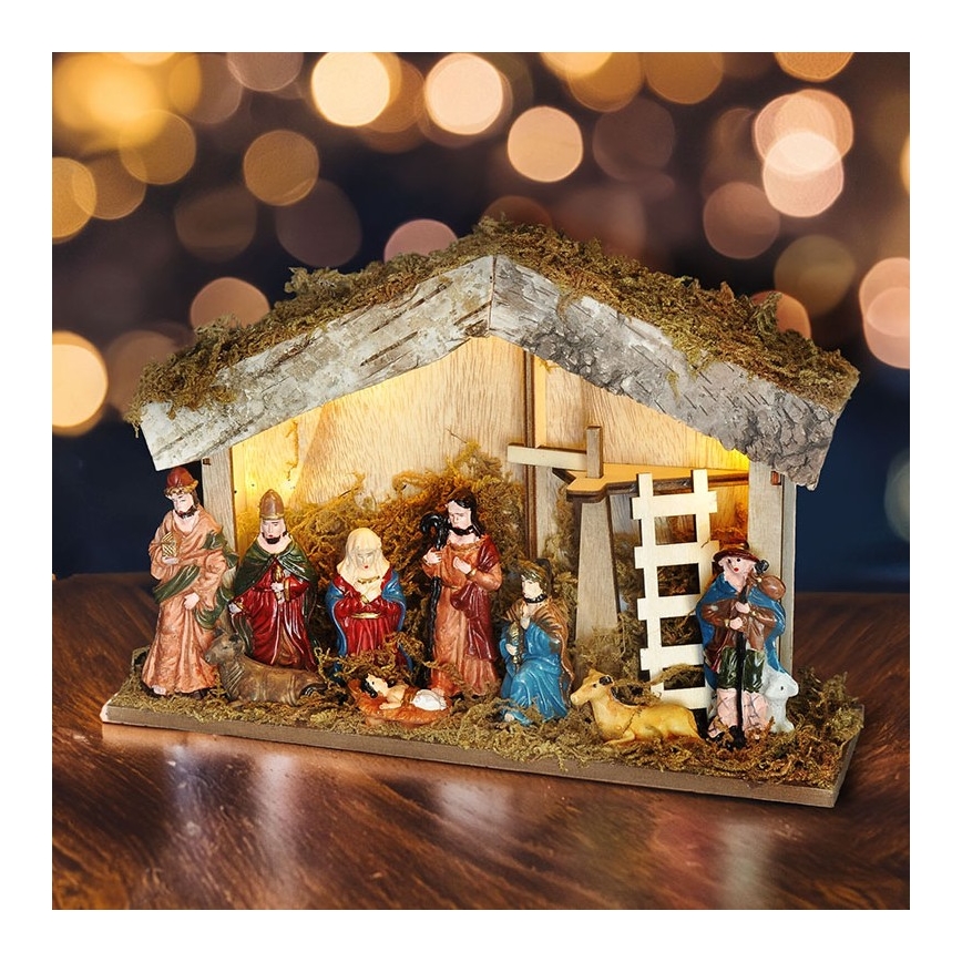 Brilagi - LED Božična dekoracija LED/2xAA nativity scene