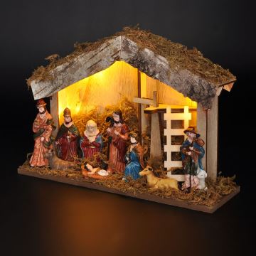 Brilagi - LED Božična dekoracija LED/2xAA nativity scene