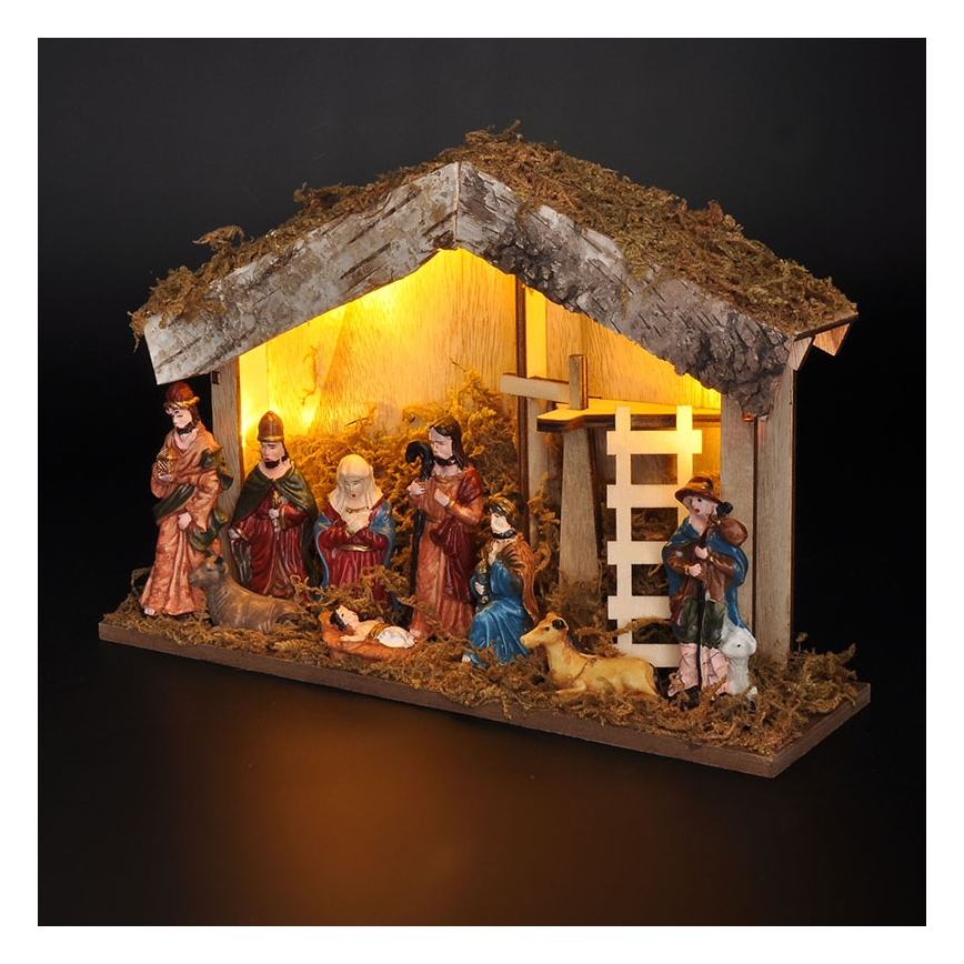 Brilagi - LED Božična dekoracija LED/2xAA nativity scene