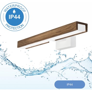 Brilagi - LED Kopalniška luč za osvetlitev ogledala WOODY MIRROR LED/8W/230V IP44 hrast/bela