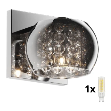 Brilagi - LED Kristalna stenska svetilka JEWEL 1xG9/42W/230V