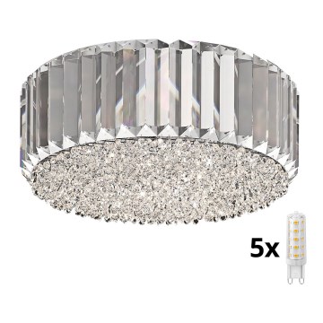 Brilagi - LED Kristalna stropna svetilka GLAMOUR 5xG9/42W/230V