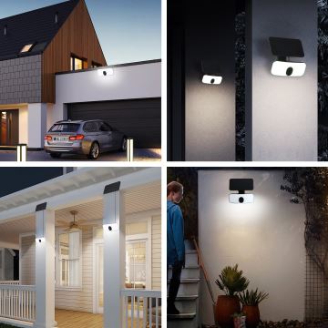 Brilagi - LED Solarna stenska svetilka s senzorjem ROOF LED/13W/5V IP65