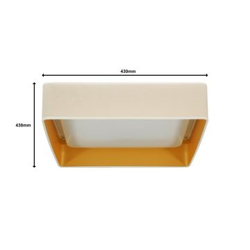 Brilagi - LED Stropna svetilka VELVET SQUARE LED/24W/230V krem barva