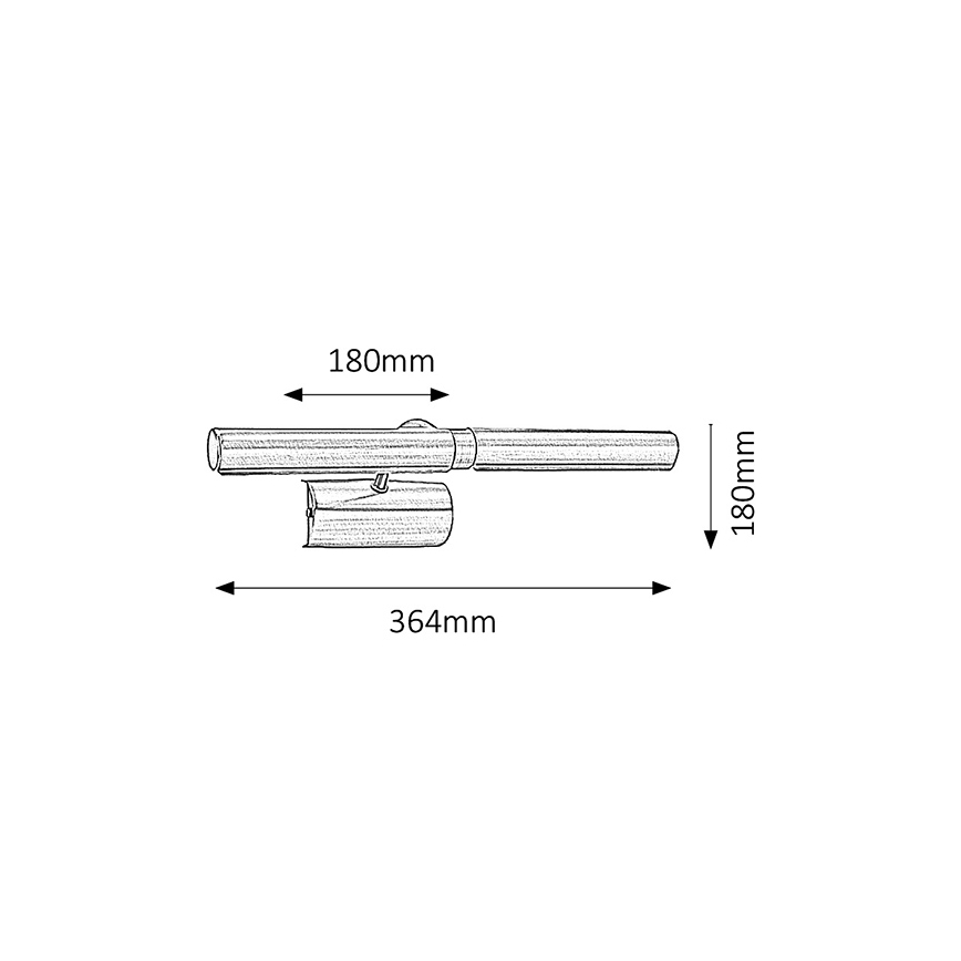 Brilagi - LED Svetilka za slike DANAE 2xE14/6W/230V bron