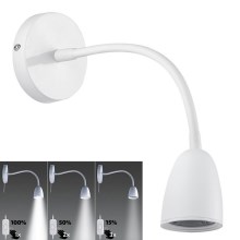 Brilagi - LED Zatemnitvena fleksibilna mala svetilka LED/4W/230V bela