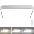 Brilagi - LED Zatemnitvena stropna svetilka POOL LED/48W/230V 3000-6000K 50x50 cm bela + Daljinski upravljalnik