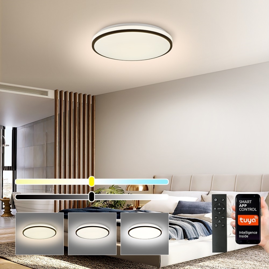 Brilagi - LED Zatemnitvena stropna svetilka SMART LED/28W/230V 3000-6000K pr. 35 cm Wi-Fi Tuya + Daljinski upravljalnik