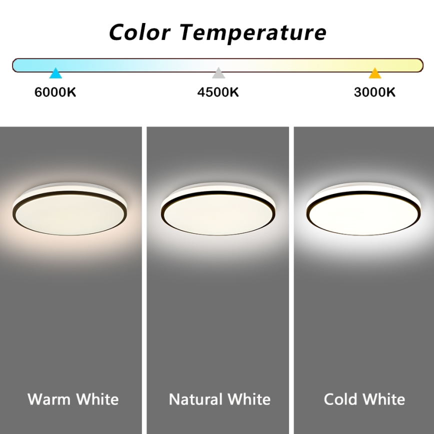 Brilagi - LED Zatemnitvena stropna svetilka SMART LED/28W/230V 3000-6000K pr. 35 cm Wi-Fi Tuya + Daljinski upravljalnik