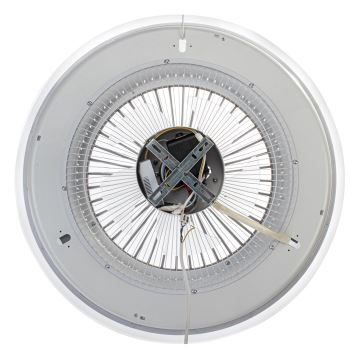 Brilagi - LED Zatemnitvena svetilka z ventilatorjem RONDA LED/48W/230V 3000-6000K črna + Daljinski upravljalnik